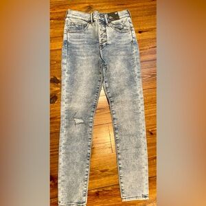 Express Ladies Skinny High Rise Light Wash New Sz 00P